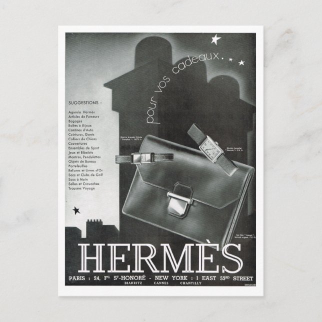Cartão Postal Anúncio, Hermes (Frente)