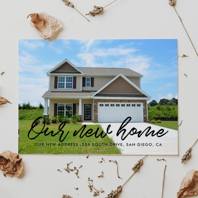 Cartão Postal Anúncio moderno de movimentação de fotos (Criador carregado)