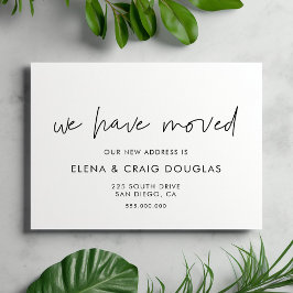 Cartão Postal Anúncio moderno minimalista em movimento