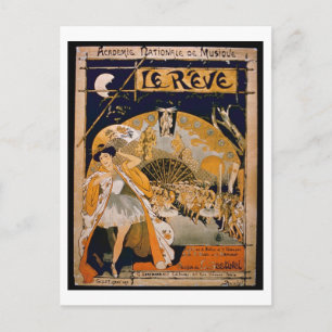 Cartão Postal Anúncio para o musical "O Sonho", no