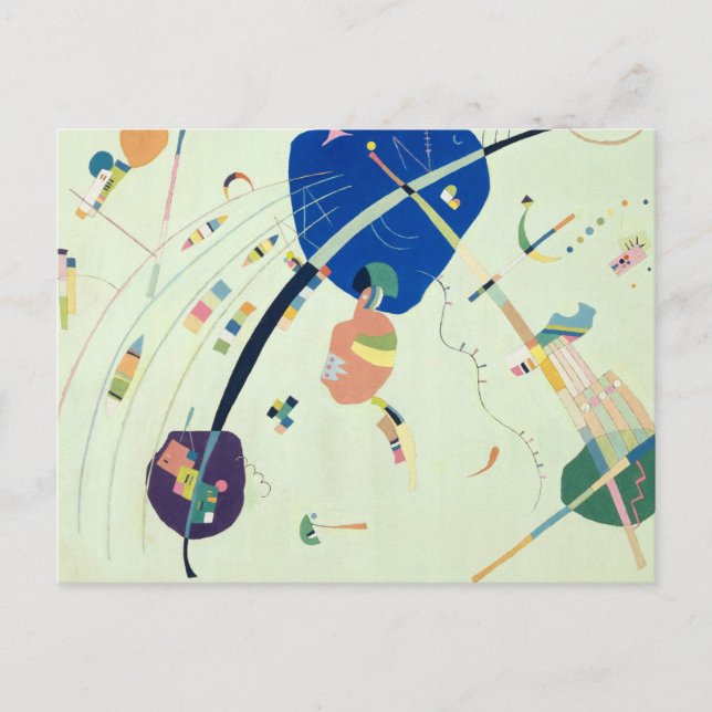 Cartão Postal Ao Azul, 1939 por Wassily Kandinsky (Frente)