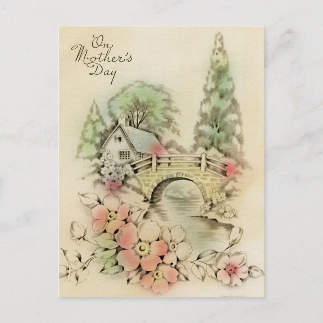 Cartão Postal Ao Dia de as mães (Frente)
