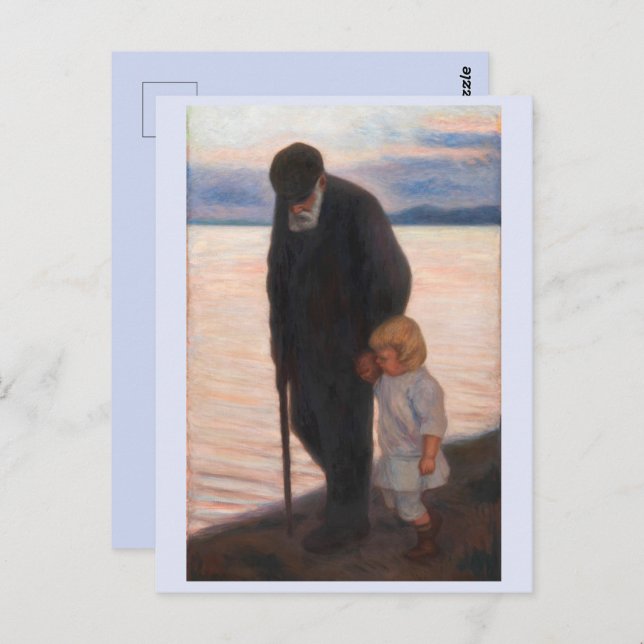 Cartão Postal Ao Entardecer, Hugo Simberg  (Frente/Verso)