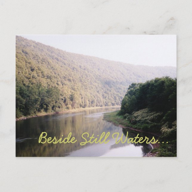 Cartão Postal Ao Lado Das Águas Estáticas (Frente)