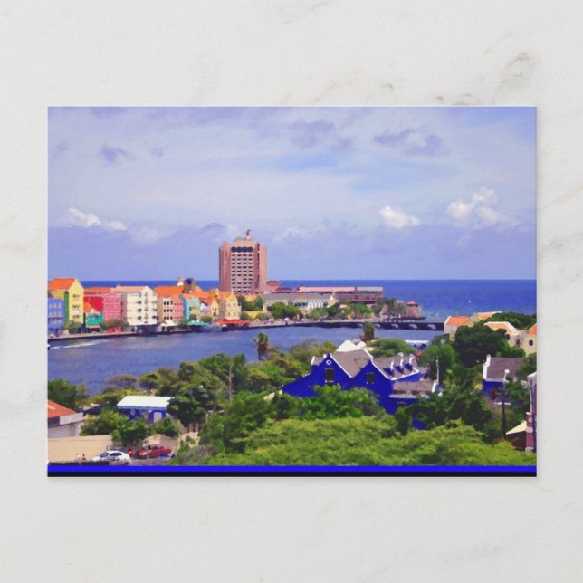Cartão Postal Ao lado de Willemstad Curacao no Cartão-postal (Frente)