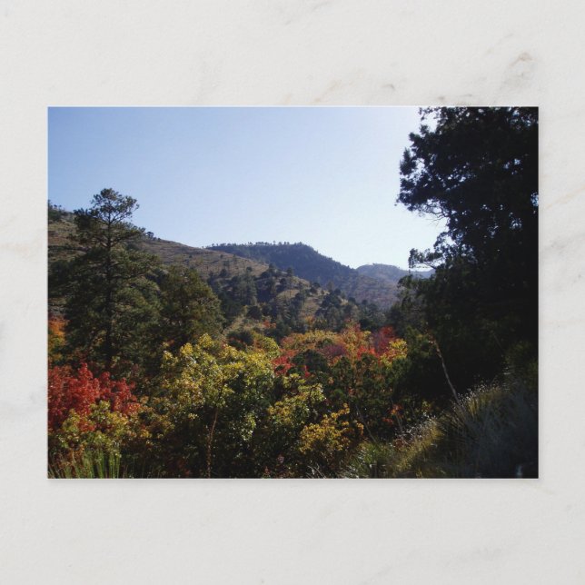 Cartão Postal Ao longo da estrada - Desfiladeiros da trilha (Frente)