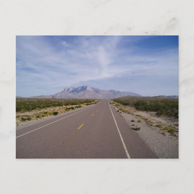 Cartão Postal Ao longo da estrada - El Capitan - Montanhas Guada (Frente)