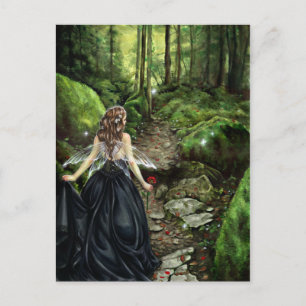 Cartão Postal Ao longo do caminho da floresta