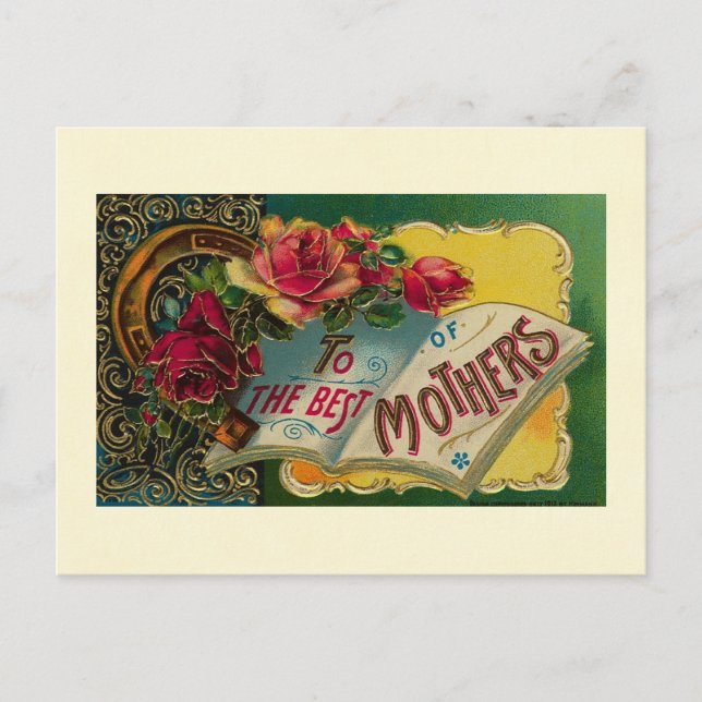 Cartão Postal Ao Melhor das Mães (Frente)