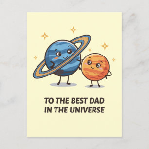 Cartão Postal Ao Melhor Pai Do Dia de os pais Engraçado Universo