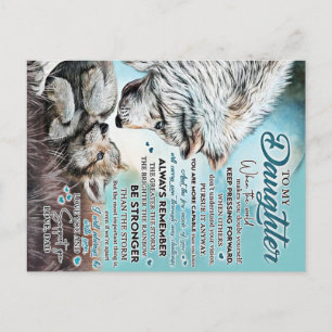 Cartão Postal Ao Meu Presente Da Família Leão Filha, Aniversário