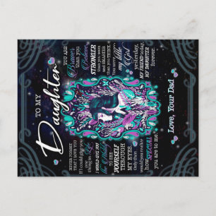 Cartão Postal Ao Meu Presente Filha, Carta À Filha Do Pai