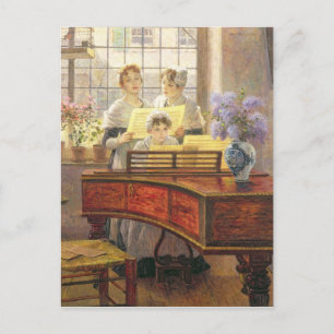 Cartão Postal Ao redor do Piano
