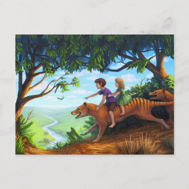 Cartão Postal Ao vale da megafauna (Frente)