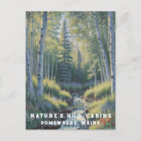 *~* AP49 Nature Maine Forest Waterfall