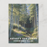 *~* AP49 Nature Maine Forest Woods Férias Stream