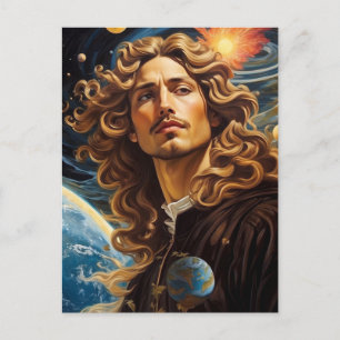 Cartão Postal *~* AP50 Fantasy Universe Cosmic Handsome Flower