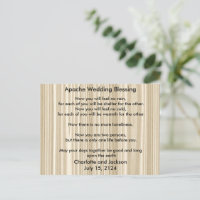 Apache Wedding Bênção Grain de Madeira Branca
