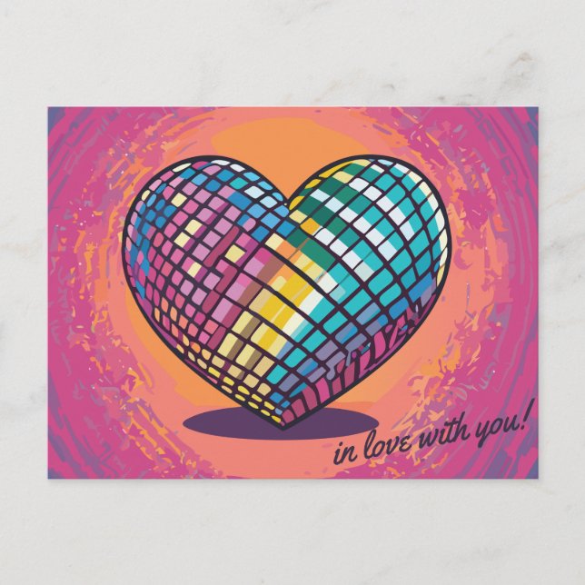 Cartão Postal Apaixonado por Você (Frente)