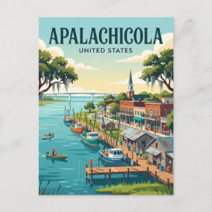 Cartão Postal Apalachicola Flórida