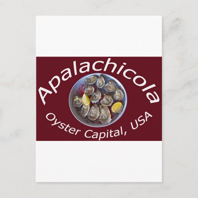 Cartão Postal Apalachicola Oyster Capital (Frente)
