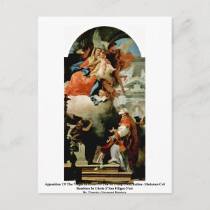 Cartão Postal Aparição Da Virgem