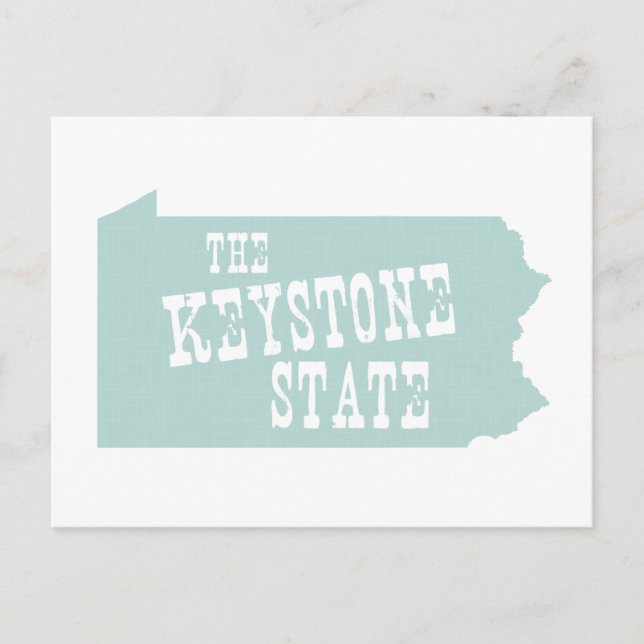 Cartão Postal Apelido do Estado da Pensilvânia (Frente)