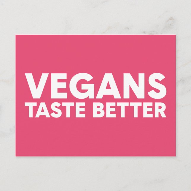 Cartão Postal Apelo Vegano (Frente)