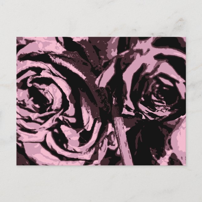 Cartão Postal Apenas algumas Rosas (Frente)