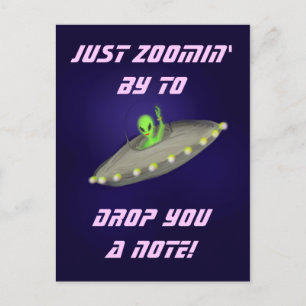Cartão Postal Apenas aproximando-se para deixar uma nota v2 -car