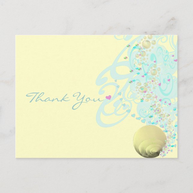 Cartão Postal Apenas Beachy Obrigado (Frente)