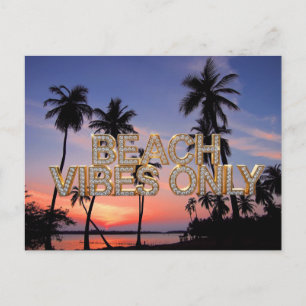 Cartão postal apenas com vibrações de praia