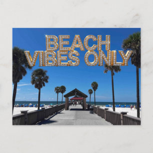 Cartão postal apenas com vibrações de praia