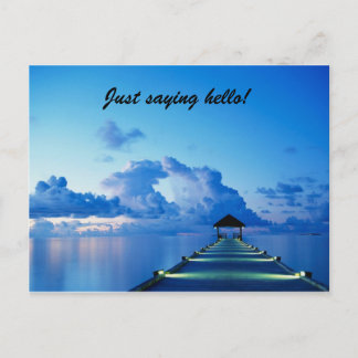 Cartão Postal Apenas cumprimentando!