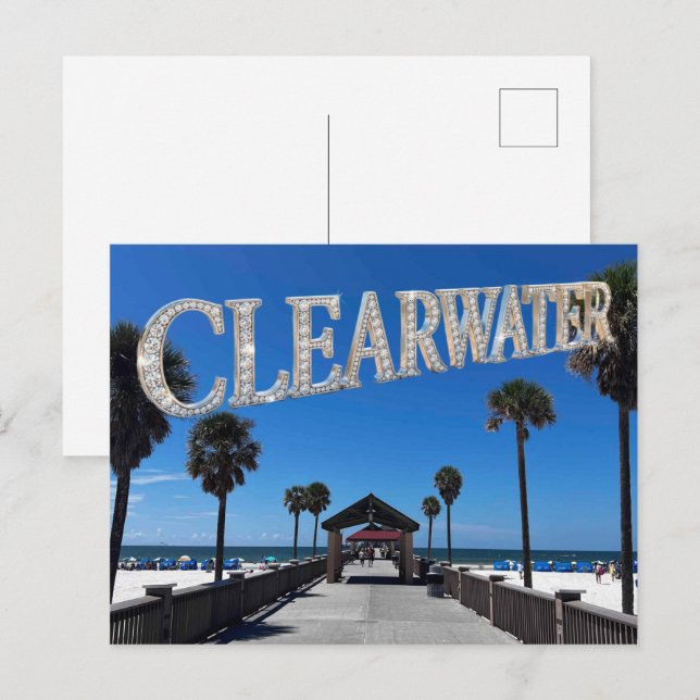 Cartão postal apenas de Clearwater Beach (Frente/Verso)
