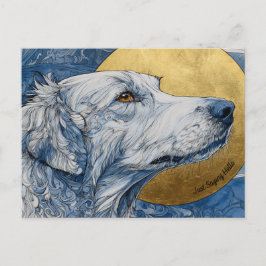 Cartão Postal Apenas Dizendo Cartão-Postal de Cachorro
