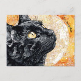 Cartão Postal Apenas Dizendo "Olá" Cartaz de Gato