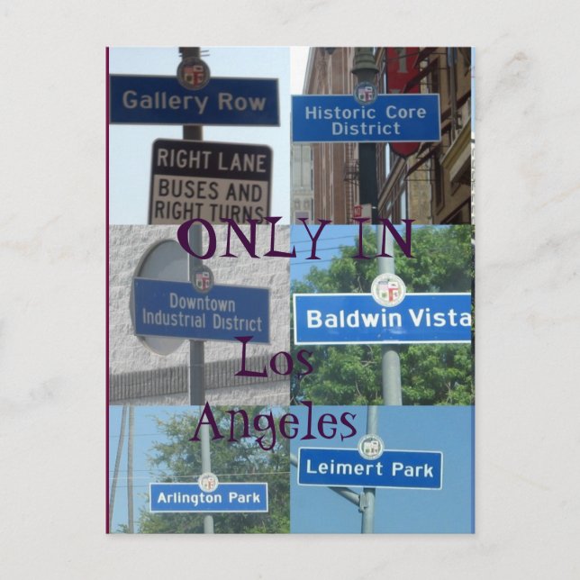 Cartão postal apenas em LA (Frente)