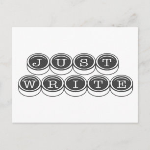 Cartão Postal Apenas Escrever