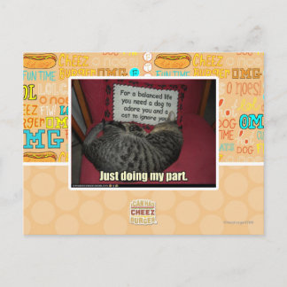 Cartão Postal Apenas fazendo a minha parte.