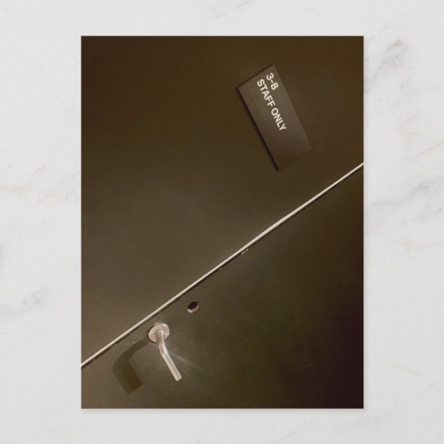 Cartão Postal Apenas funcionarios, Entrada ao Inferno, Arte Mode (Frente)