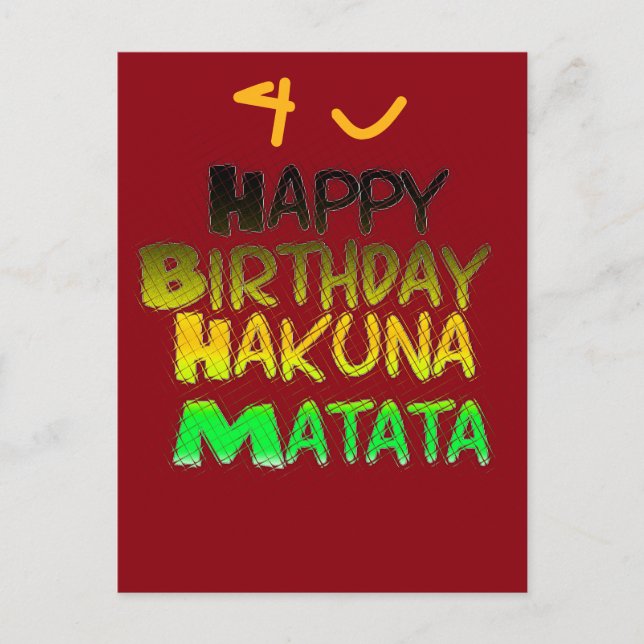 Cartão Postal Apenas para você Cartão-postal Modelo horizontal (Frente)