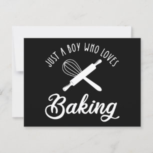 Cartão Postal Apenas Um Menino Que Adora Baking
