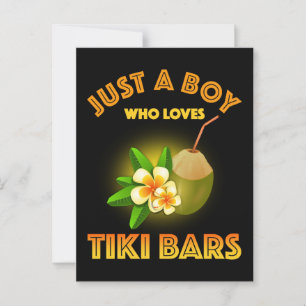 Cartão Postal Apenas Um Menino Que Ama Bares De Tiki