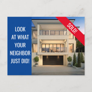 Cartão Postal Apenas vendido - Cartão-postal divertido - Azul