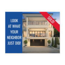 Apenas vendido - Cartão-postal divertido - Azul