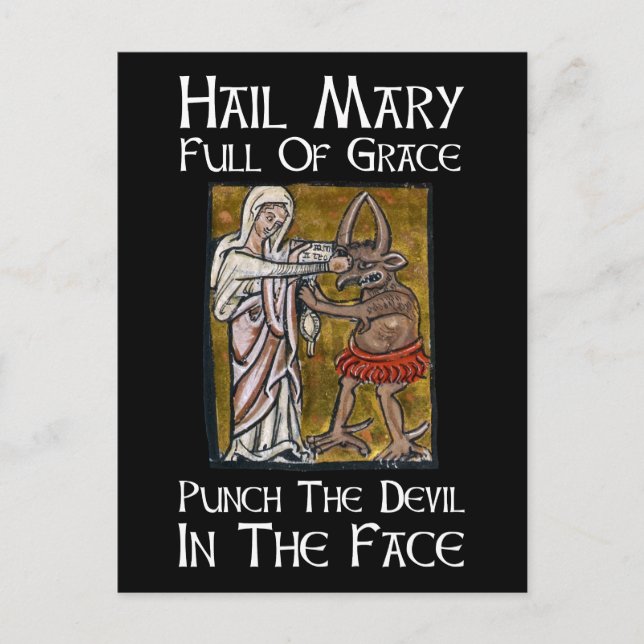 Cartão Postal Aperte o Diabo na Cara! (Frente)
