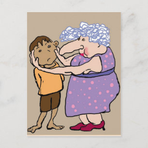 Cartão Postal Aperte suas bochechas