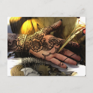 Cartão Postal aplicativo Henna