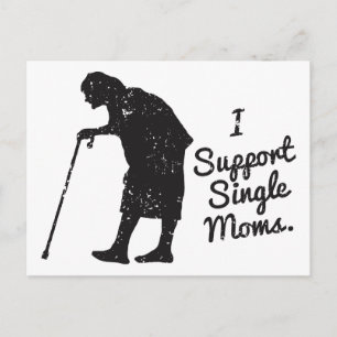 Cartão Postal Apoie Mães Solteiras